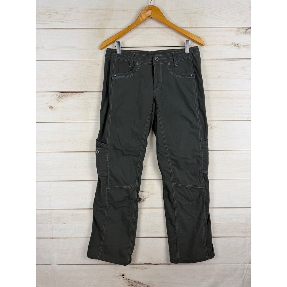 Kuhl Splash Cargo Hiking Pants Womens 6 Short Charcoal Gray Outdoor Straight Leg